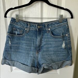 Wild Fable Super High Rise Rolled Cuff Denim Shorts - Size 4